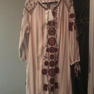 Colorful maxi dress with tag on it for sale.